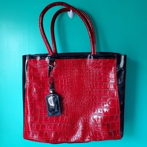 Elizabeth Arden Red and Black Tote Bag
